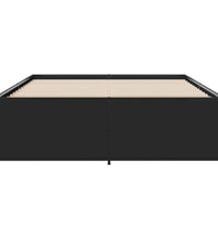 Bettgestell Schwarz 120x190 cm Holzwerkstoff und Metall