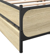 Bettgestell mit Schubladen Sonoma-Eiche 135x190cm Holzwerkstoff