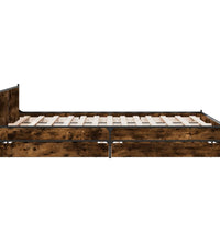 Bettgestell mit Schubladen Räuchereiche 120x190cm Holzwerkstoff
