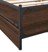 Bettgestell mit Schubladen Braun Eichen-Optik 120x190 cm