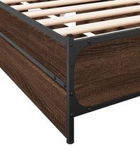 Bettgestell mit Schubladen Braun Eichen-Optik 100x200 cm