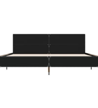 Bettgestell Schwarz 180x200 cm Holzwerkstoff und Metall