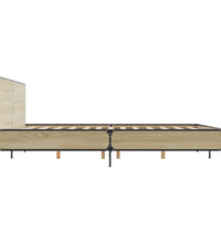 Bettgestell Sonoma-Eiche 180x200 cm Holzwerkstoff und Metall
