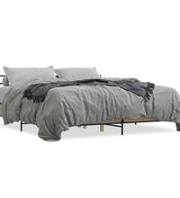 Bettgestell Sonoma-Eiche 180x200 cm Holzwerkstoff und Metall
