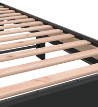 Bettgestell Schwarz 135x190 cm Holzwerkstoff und Metall