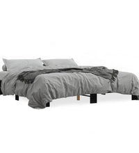 Bettgestell Schwarz 180x200 cm Holzwerkstoff und Metall