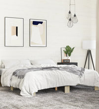 Bettgestell Sonoma-Eiche 180x200 cm Holzwerkstoff und Metall