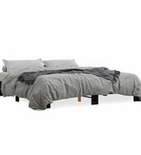 Bettgestell Schwarz 160x200 cm Holzwerkstoff und Metall