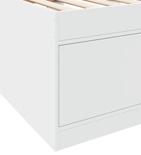 Tagesbett mit Schubladen ohne Matratze Weiß 75x190 cm