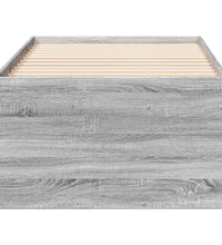Tagesbett mit Schubladen ohne Matratze Grau Sonoma 75x190 cm