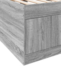 Tagesbett mit Schubladen ohne Matratze Grau Sonoma 75x190 cm