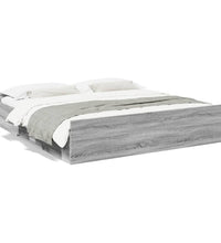 Bettgestell mit Schubladen Grau Sonoma 180x200cm Holzwerkstoff