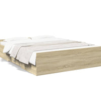 Bettgestell mit Schubladen Sonoma-Eiche 160x200cm Holzwerkstoff