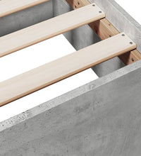Bettgestell mit Schubladen Betongrau 160x200 cm Holzwerkstoff