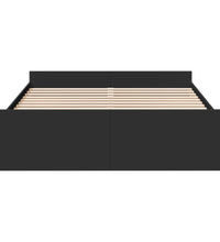 Bettgestell mit Schubladen Schwarz 150x200 cm Holzwerkstoff