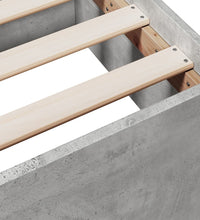 Bettgestell mit Schubladen Betongrau 150x200 cm Holzwerkstoff