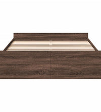 Bettgestell mit Schubladen Braun Eichen-Optik 150x200 cm