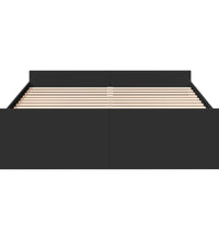 Bettgestell mit Schubladen Schwarz 140x200 cm Holzwerkstoff