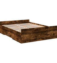 Bettgestell mit Schubladen Räuchereiche 120x200cm Holzwerkstoff