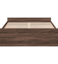 Bettgestell mit Schubladen Braun Eichen-Optik 140x190 cm