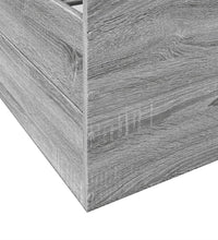 Bettgestell mit Schubladen Grau Sonoma 135x190 cm Holzwerkstoff