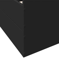 Bettgestell mit Schubladen Schwarz 120x190 cm Holzwerkstoff