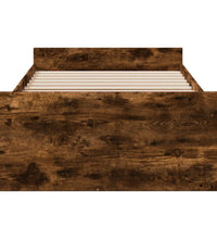 Bettgestell mit Schubladen Räuchereiche 100x200cm Holzwerkstoff
