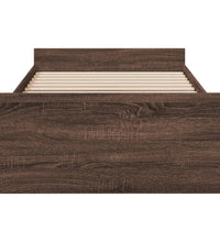 Bettgestell mit Schubladen Braun Eichen-Optik 100x200 cm