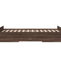 Bettgestell mit Schubladen Braun Eichen-Optik 100x200 cm