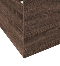Bettgestell mit Schubladen Braun Eichen-Optik 100x200 cm