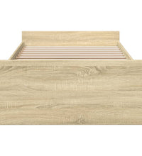 Bettgestell mit Schubladen Sonoma-Eiche 90x200cm Holzwerkstoff