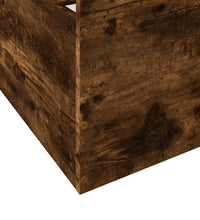 Bettgestell mit Schubladen Räuchereiche 90x200cm Holzwerkstoff