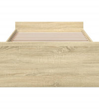 Bettgestell mit Schubladen Sonoma-Eiche 90x190 cm Holzwerkstoff