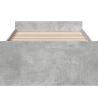 Bettgestell mit Schubladen Betongrau 90x190 cm Holzwerkstoff
