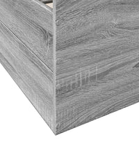 Bettgestell mit Schubladen Grau Sonoma 90x190 cm Holzwerkstoff