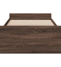 Bettgestell mit Schubladen Braun Eichen-Optik 90x190 cm