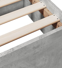 Bettgestell mit Schubladen Betongrau 75x190 cm Holzwerkstoff