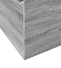 Bettgestell mit Schubladen Grau Sonoma 75x190 cm Holzwerkstoff