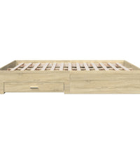 Bettgestell mit Schubladen Sonoma-Eiche 180x200cm Holzwerkstoff