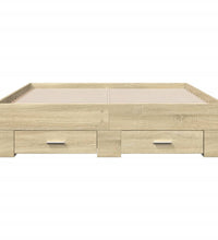 Bettgestell mit Schubladen Sonoma-Eiche 120x190cm Holzwerkstoff