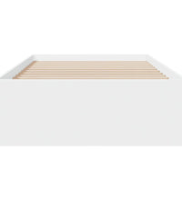 Bettgestell mit Schubladen Weiß 100x200 cm Holzwerkstoff