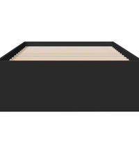 Bettgestell mit Schubladen Schwarz 100x200 cm Holzwerkstoff