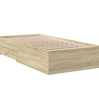 Bettgestell mit Schubladen Sonoma-Eiche 100x200cm Holzwerkstoff