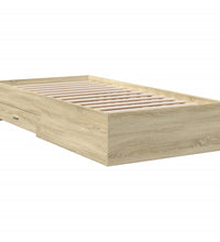 Bettgestell mit Schubladen Sonoma-Eiche 90x200cm Holzwerkstoff