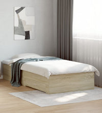 Bettgestell mit Schubladen Sonoma-Eiche 90x200cm Holzwerkstoff