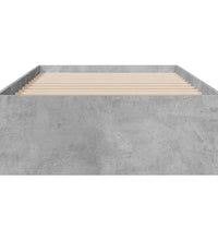 Bettgestell mit Schubladen Betongrau 90x200 cm Holzwerkstoff
