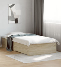 Bettgestell mit Schubladen Sonoma-Eiche 90x190 cm Holzwerkstoff