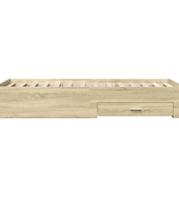 Bettgestell mit Schubladen Sonoma-Eiche 90x190 cm Holzwerkstoff