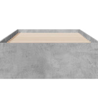 Bettgestell mit Schubladen Betongrau 90x190 cm Holzwerkstoff