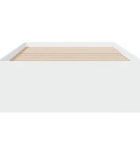 Bettgestell mit Schubladen Weiß 75x190 cm Holzwerkstoff